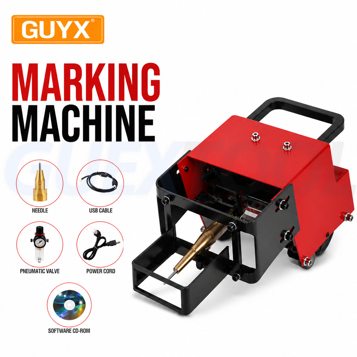 Portable Metal Pneumatic Dot P - Fiber Laser Marking Machine 30W 评论和价格