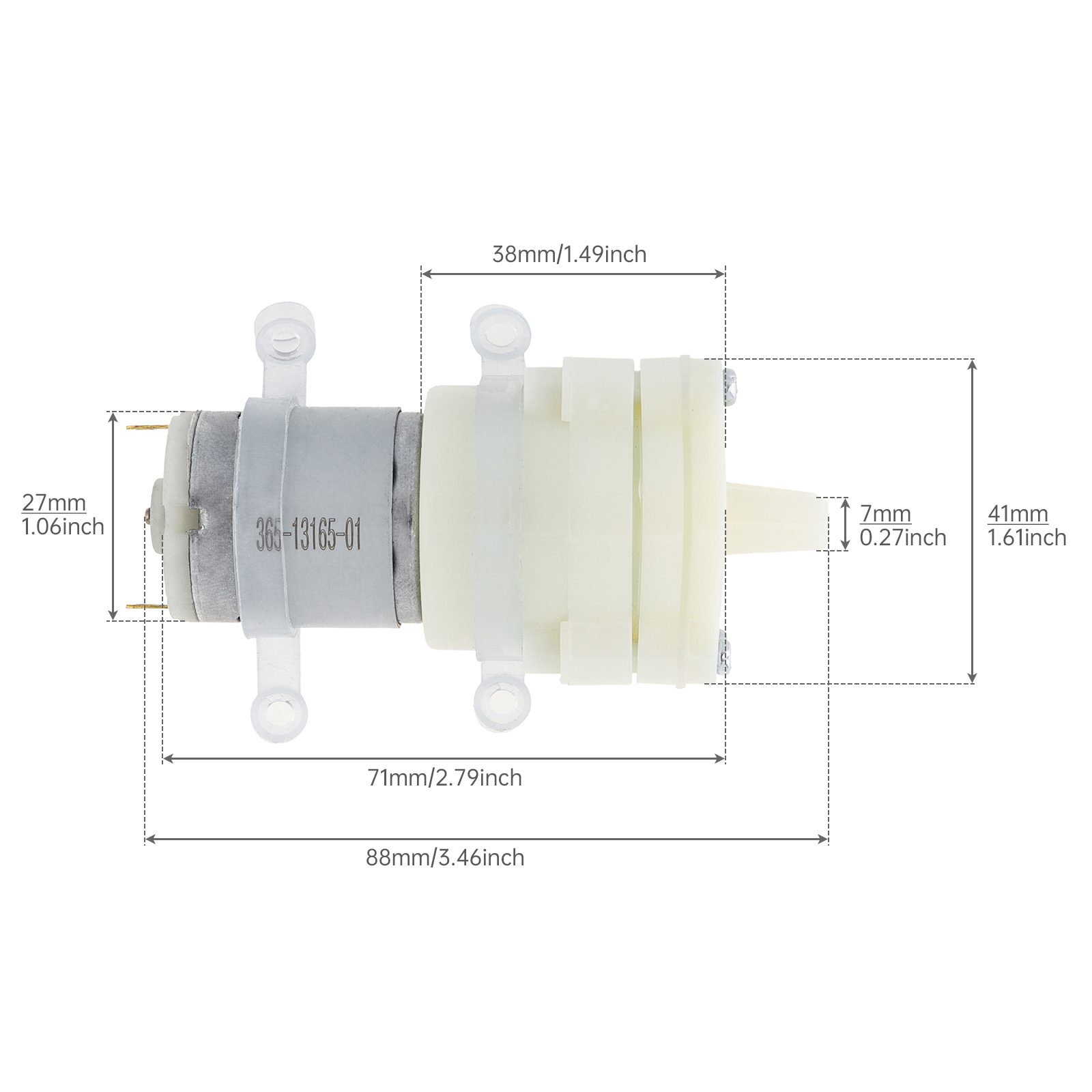 Micro Water Pump 365 DC Motor  - Mini Peristaltic Pump 12V 评论和价格
