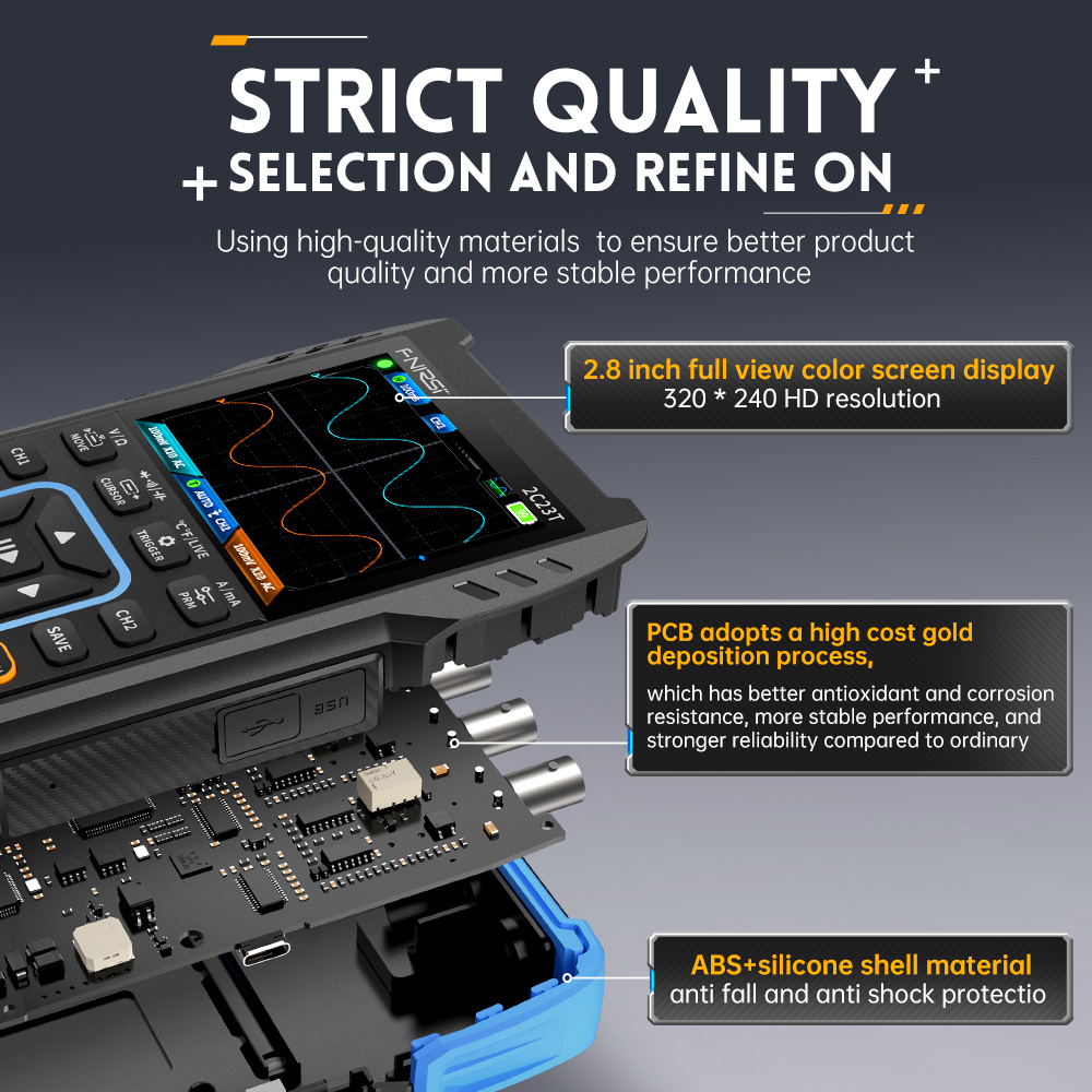 FNIRSI 2C23T Handheld Digital  - Fnirsi Digital Oscilloscope Handheld 评论和价格